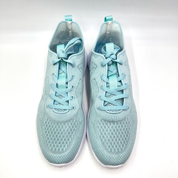 11W 11 WIDE WIDTH Propet Travelbound Spright Light Blue Knit Comfort Sneakers - Picture 3 of 12